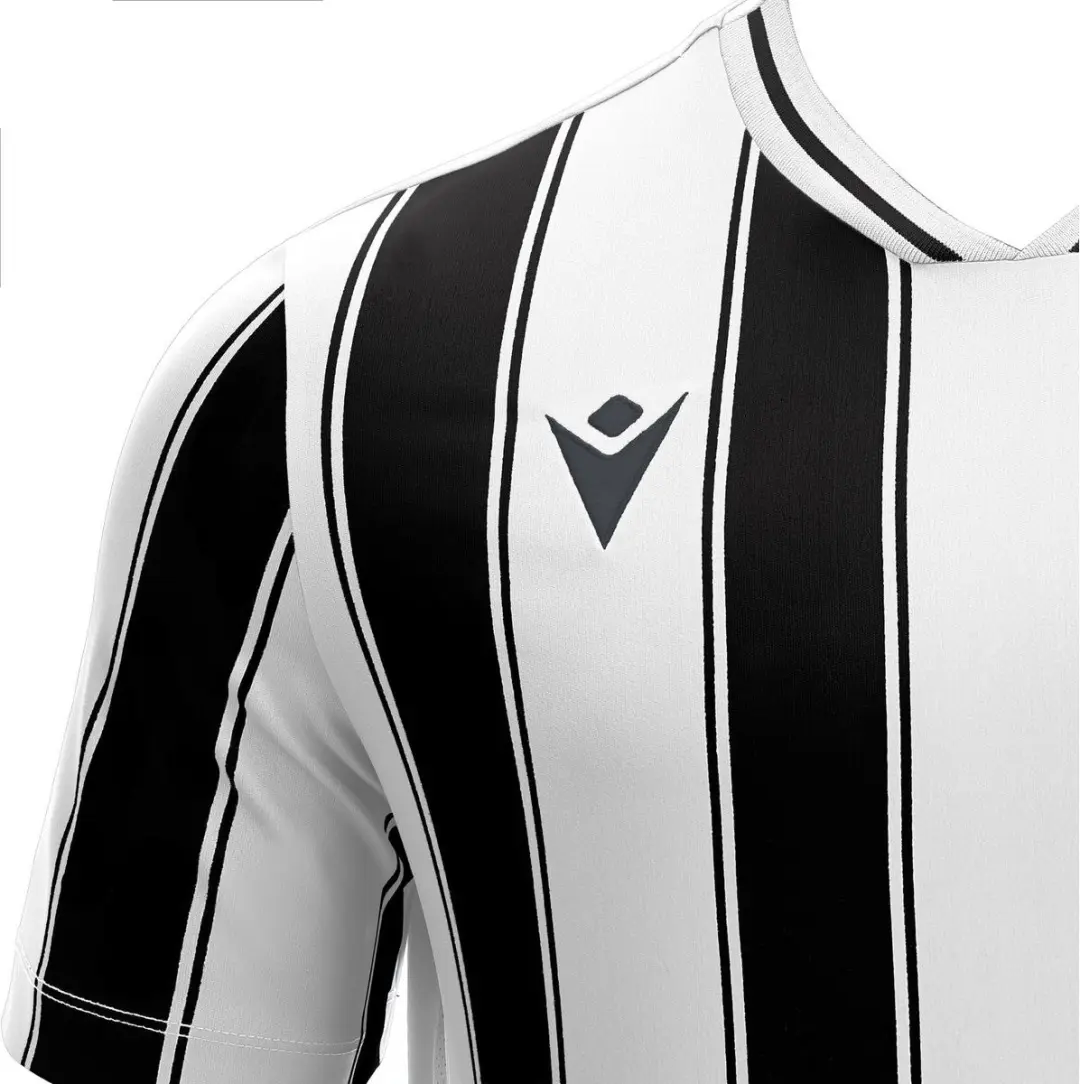Macron Sceptrum Shirt Korte Mouw Heren - XL - Wit/Zwart