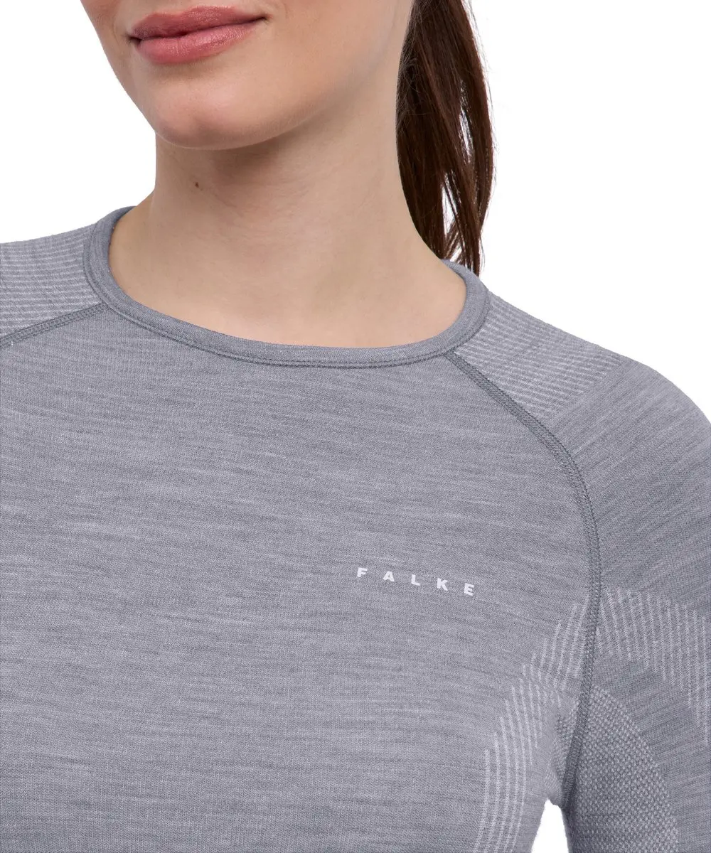 FALKE Wool-Tech Longsleeve Dames - M - Grijs
