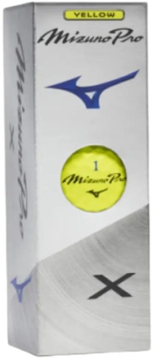 Mizuno Pro X Golfballen 2026 - Geel - 12 Stuks