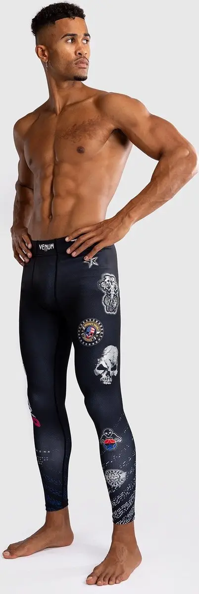 Venum x Tekken 8 Paul Phoenix Sportlegging - M - Zwart/Blauw