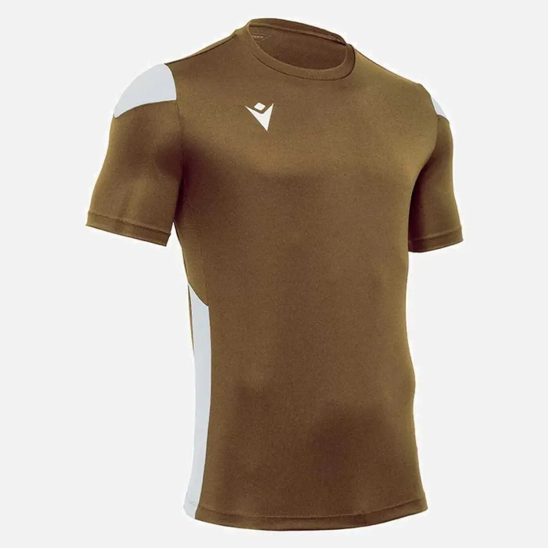 Macron Polis Shirt Korte Mouw Heren - Goud XXL