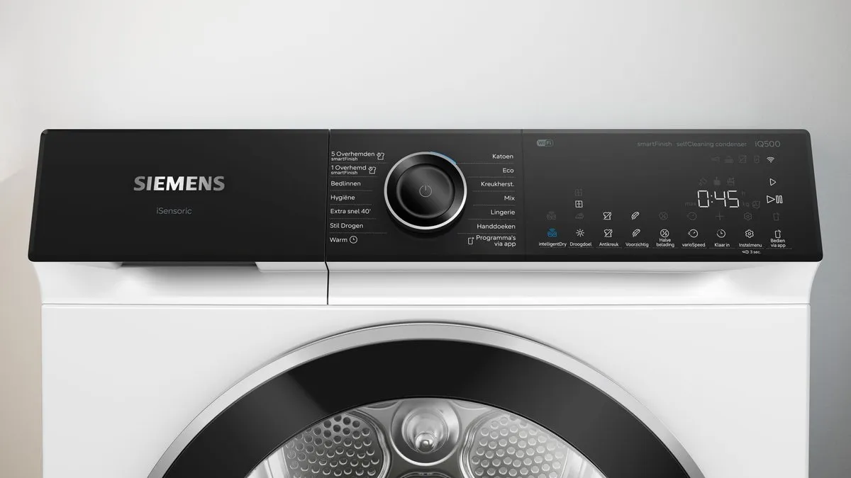 Siemens iQ500 WQ46H2CLNL Wasdroger 9kg - Wit