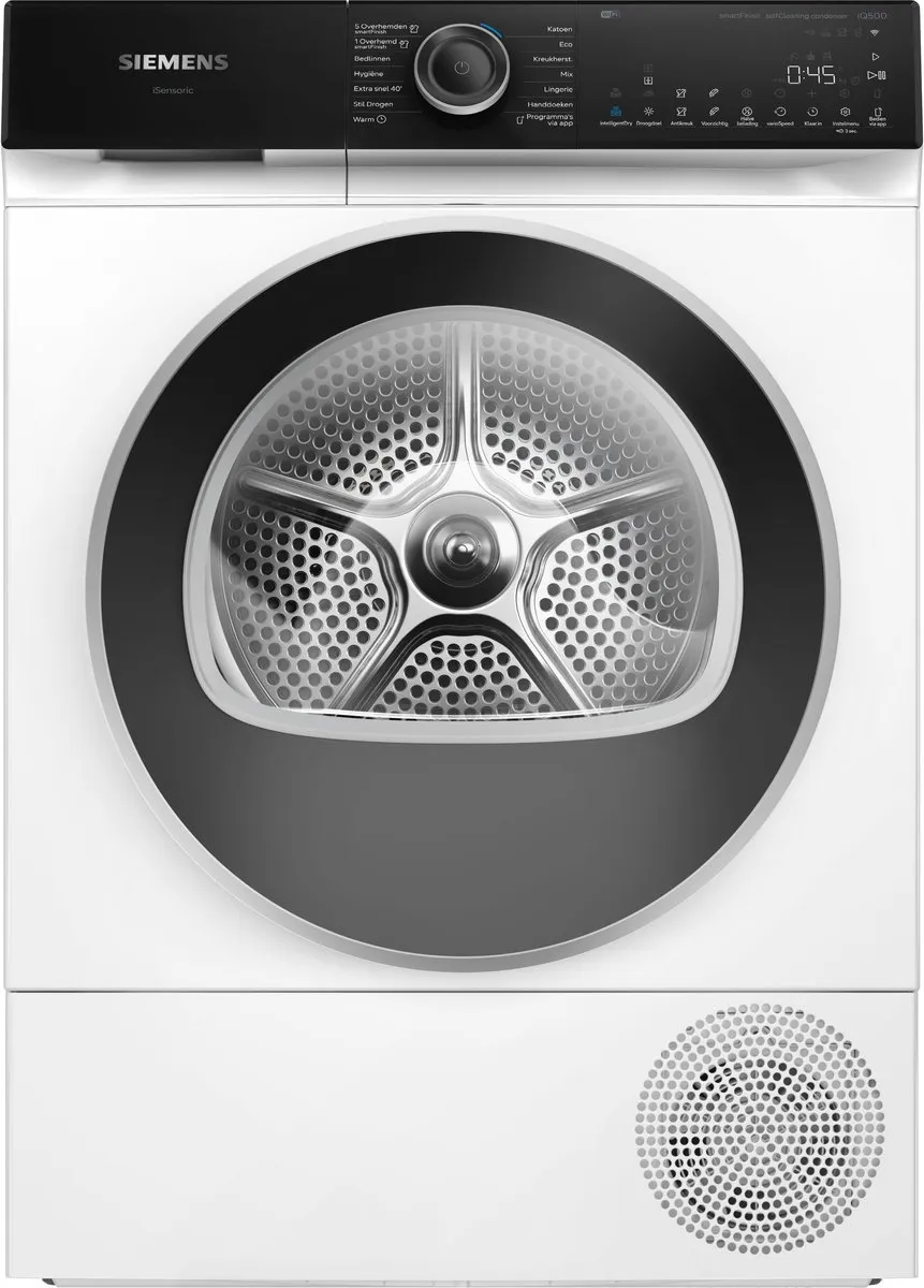 Siemens iQ500 WQ46H2CLNL Wasdroger 9kg - Wit
