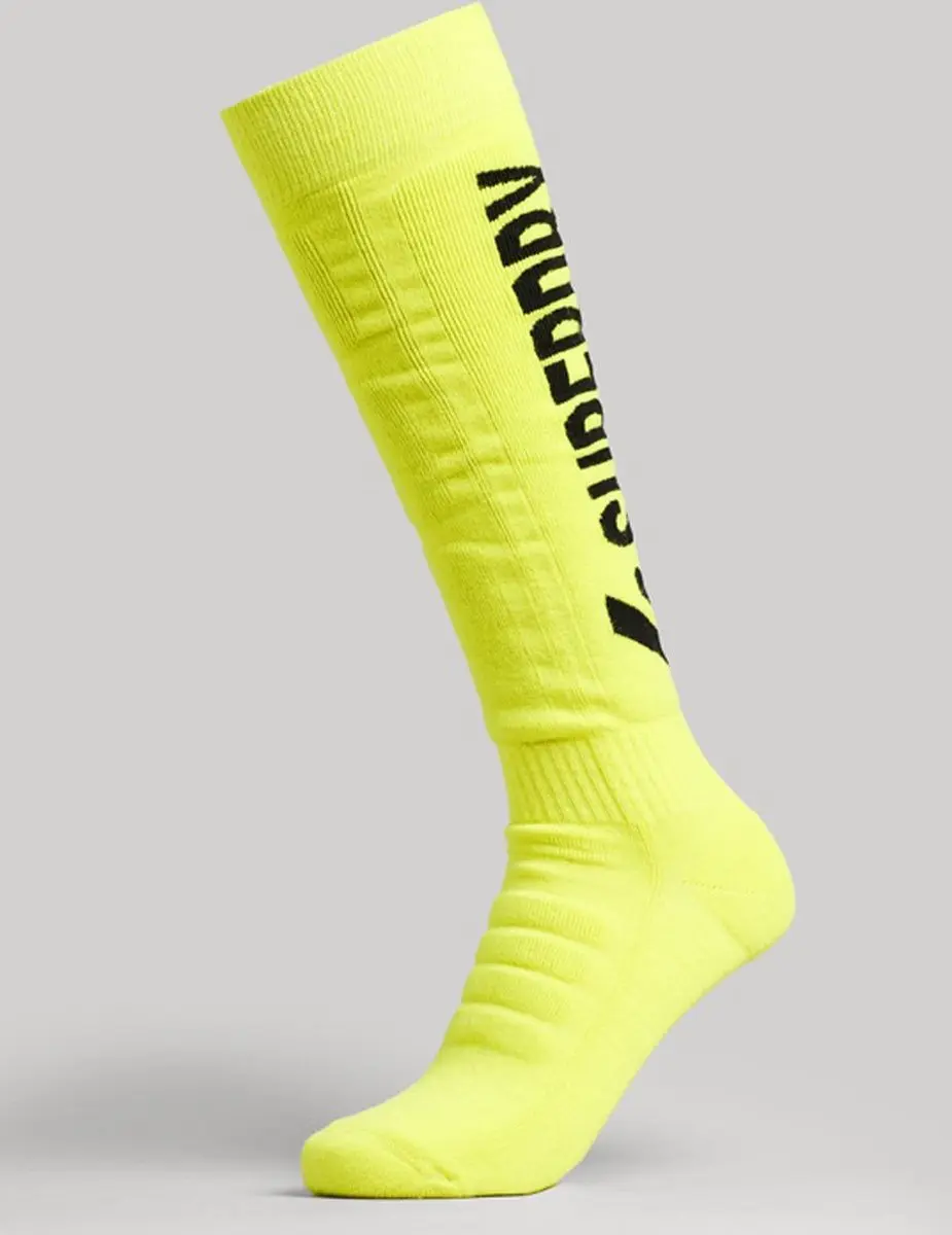 Superdry Ski Sokken 2-Pack - 39-44 - Zwart/Geel