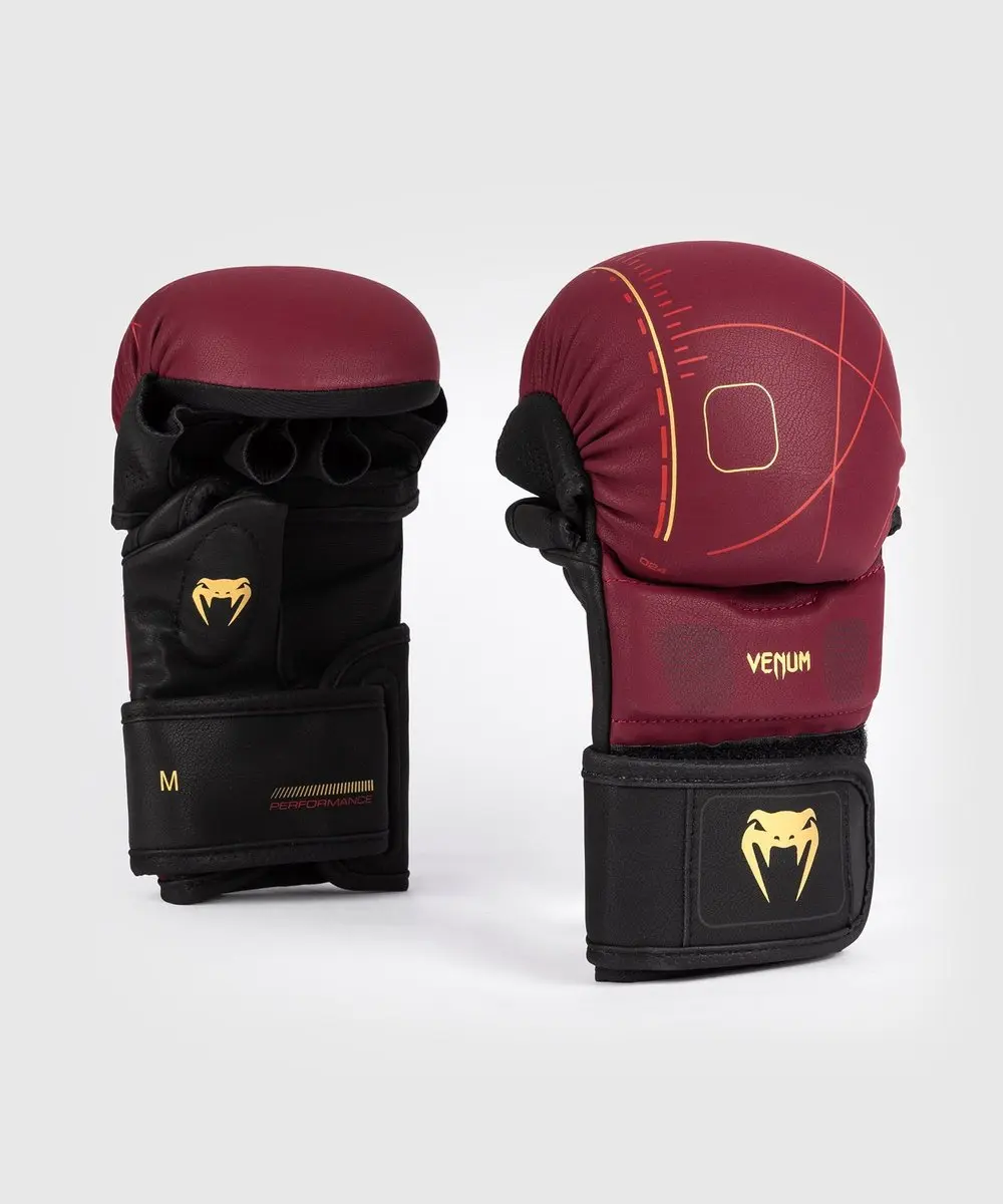 Venum Tactical XT Sparring Handschoenen 8 oz - Bordeaux/Zwart/Goud