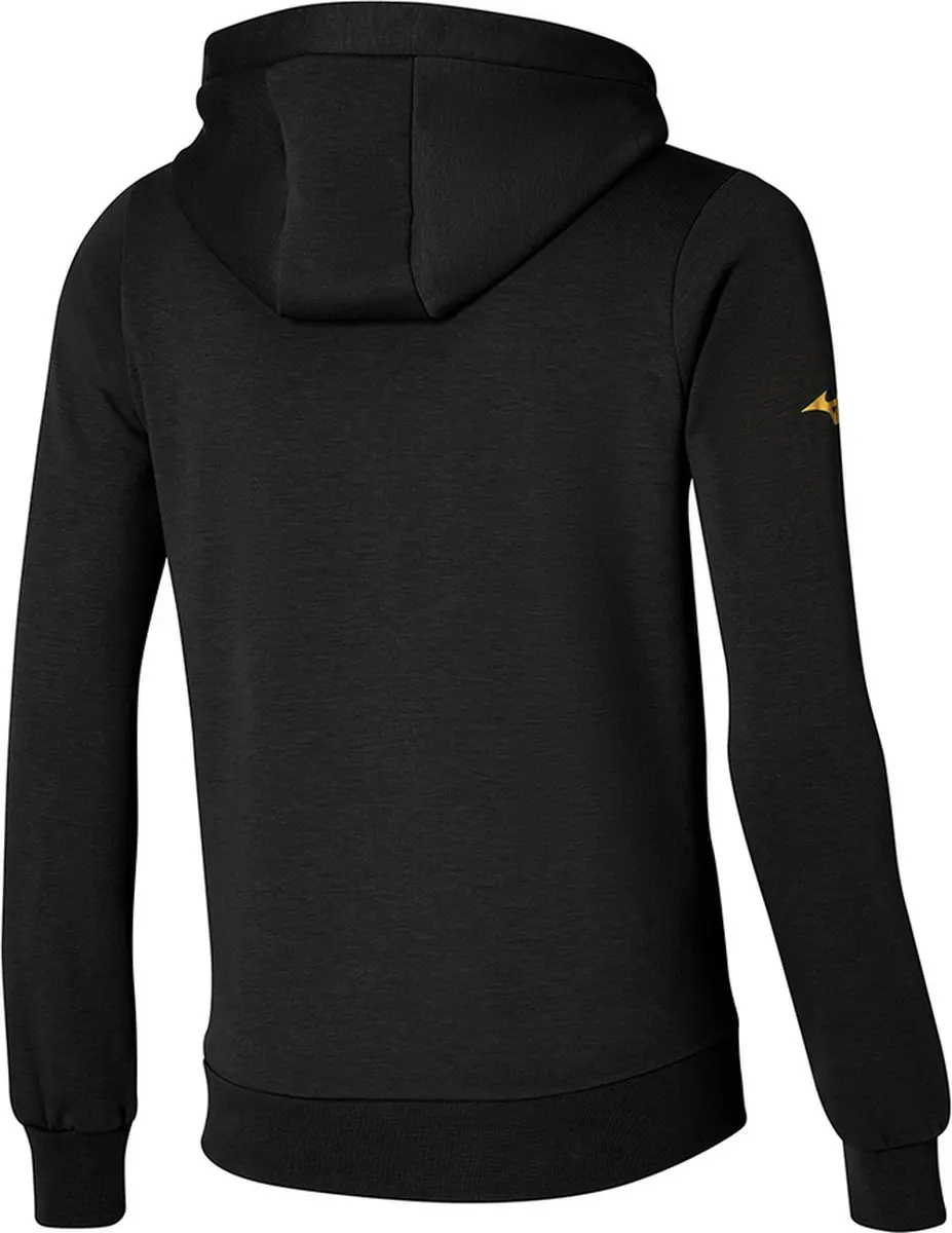 Mizuno Athletics Graphic Hoodie Heren L - Zwart