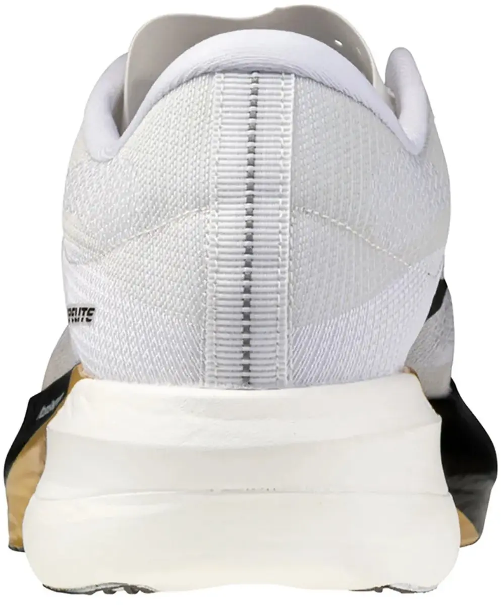 Mizuno Hyperwarp Elite Hardloopschoenen 43 - Wit/Zwart/Goud