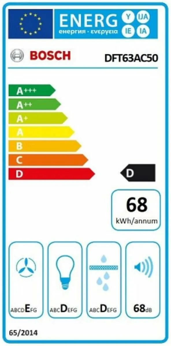 Bosch Serie 4 DFT63AC50 Afzuigkap 360m³/u - Zilver - afbeelding 6 van 6