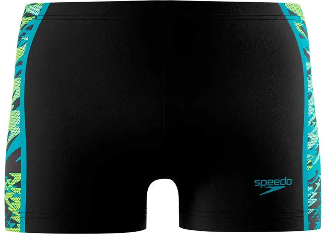 Speedo Hyperboom Splice Aquashort Heren - XL - Zwart/Groen