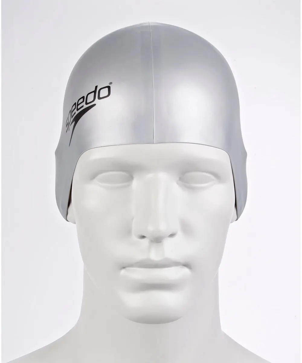 Speedo Plain Flat Badmuts - One Size - Zilver