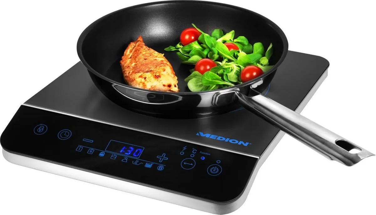 Medion MD 17595 Inductiekookplaat 1 Pit - Wit/Zwart