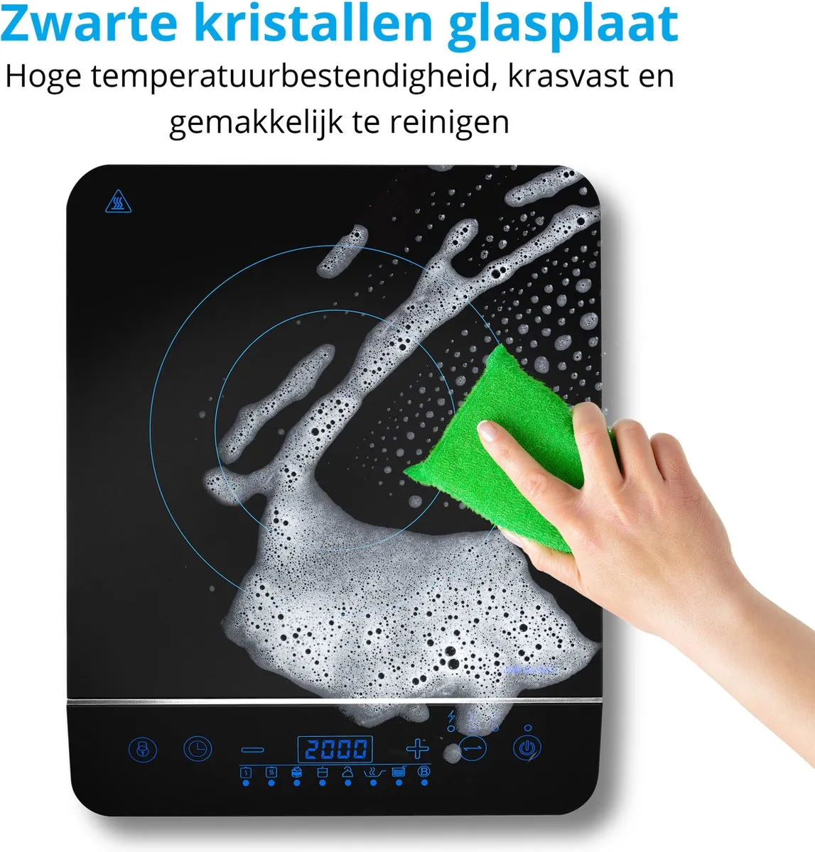 Medion MD 17595 Inductiekookplaat 1 Pit - Wit/Zwart