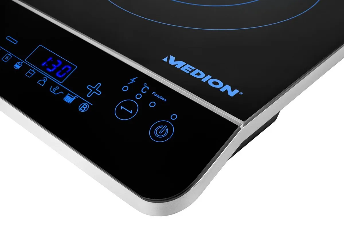 Medion MD 17595 Inductiekookplaat 1 Pit - Wit/Zwart
