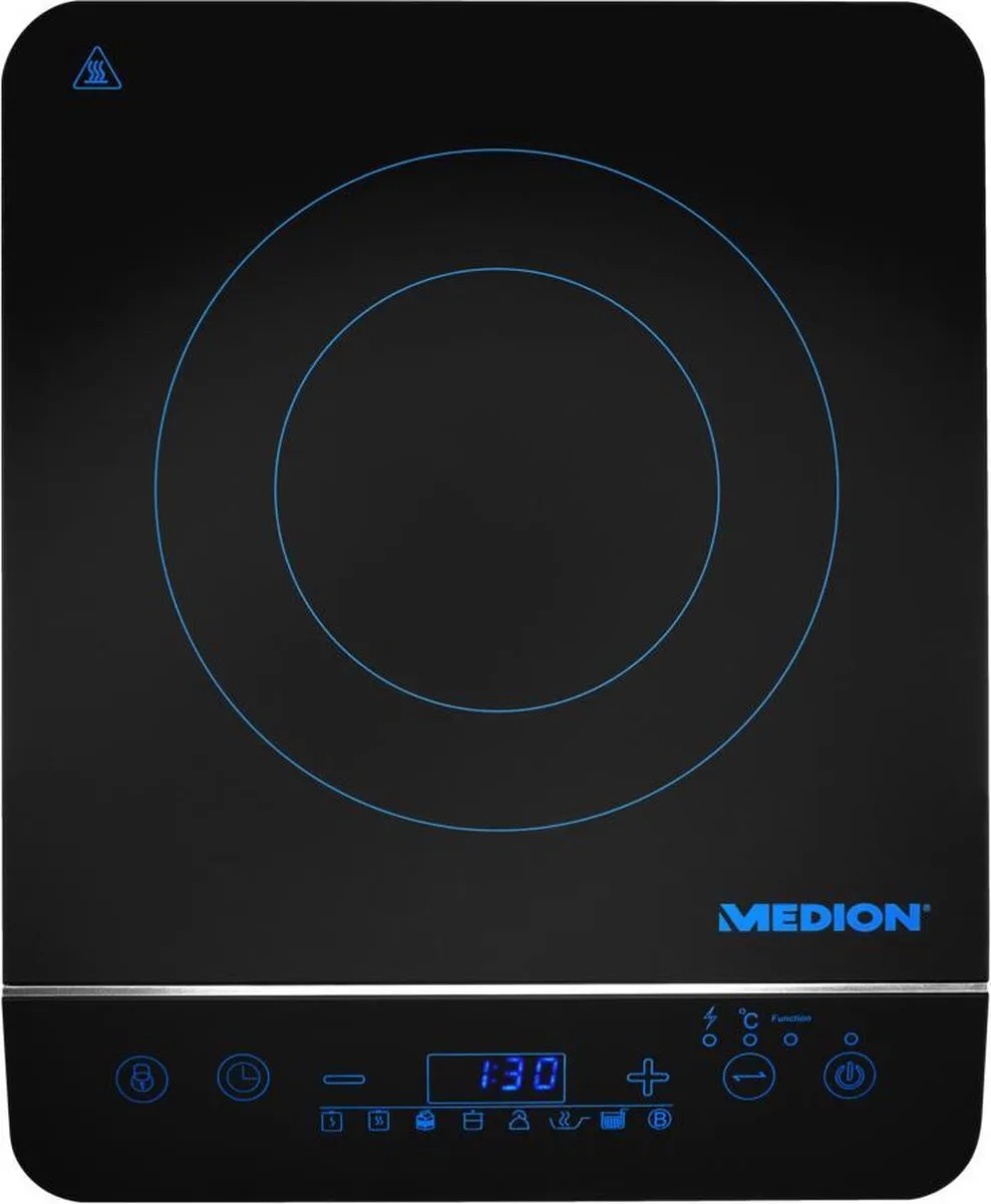 Medion MD 17595 Inductiekookplaat 1 Pit - Wit/Zwart
