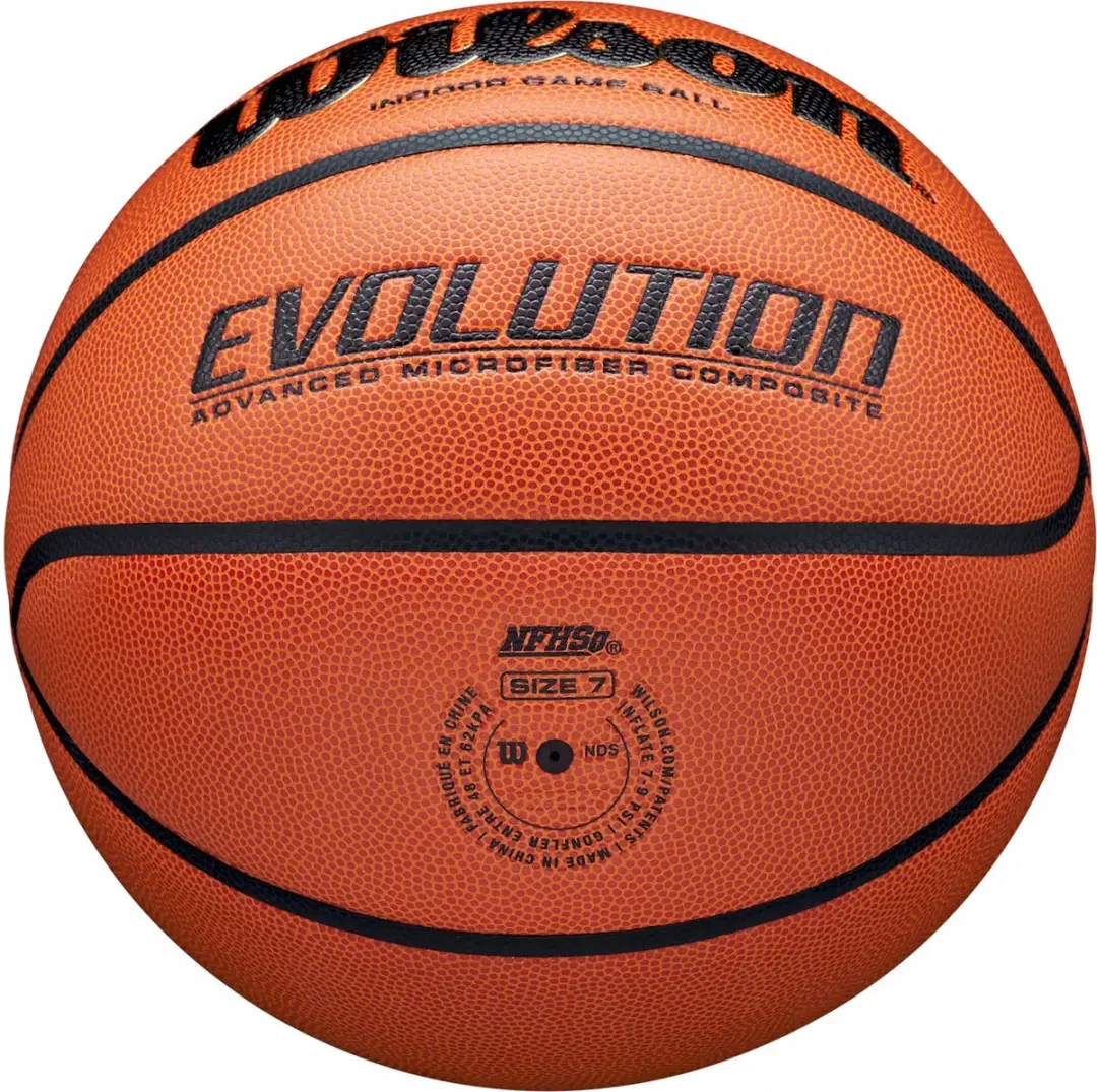 Wilson Evolution Basketbal Maat 7 - Indoor Wedstrijdbal - Oranje - afbeelding 6 van 6