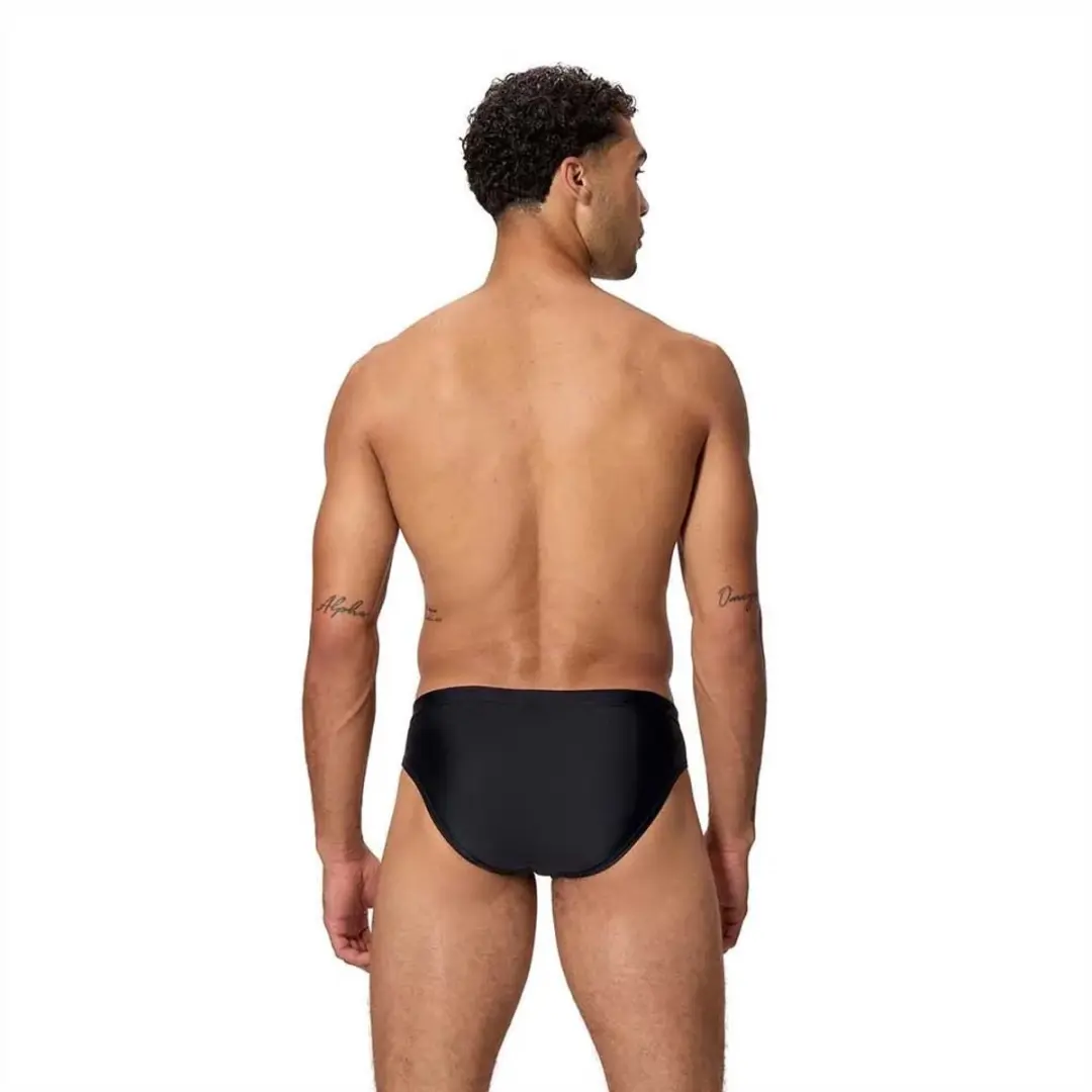 Speedo Medly Logo Zwemslip - M - Zwart/High Risk Red