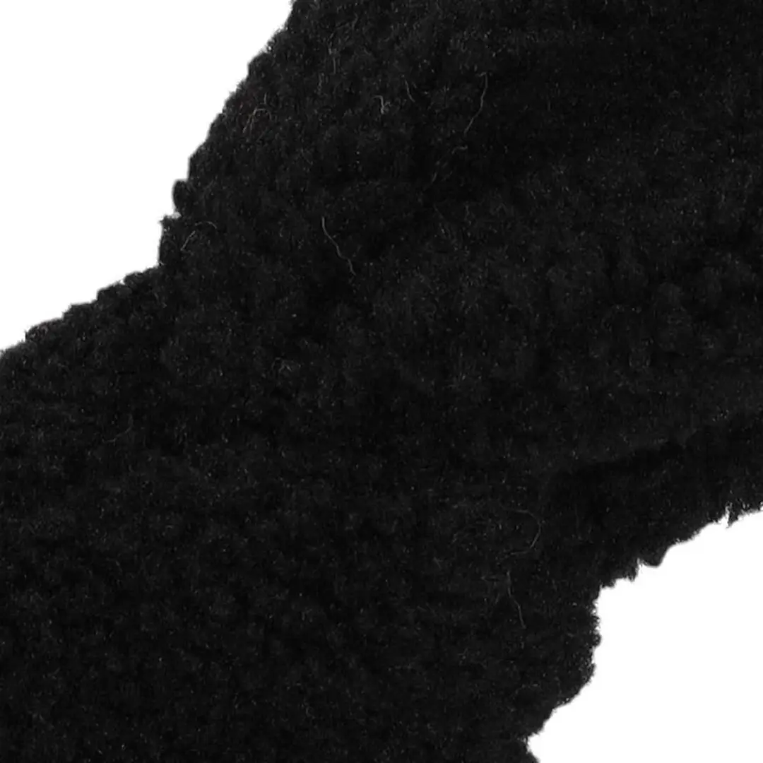 Sarlini Teddy Wol Haarband - One Size - Zwart