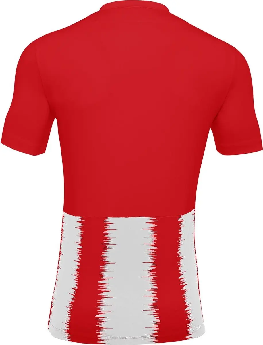 Macron Miram Shirt Heren Korte Mouw - XL - Rood/Wit