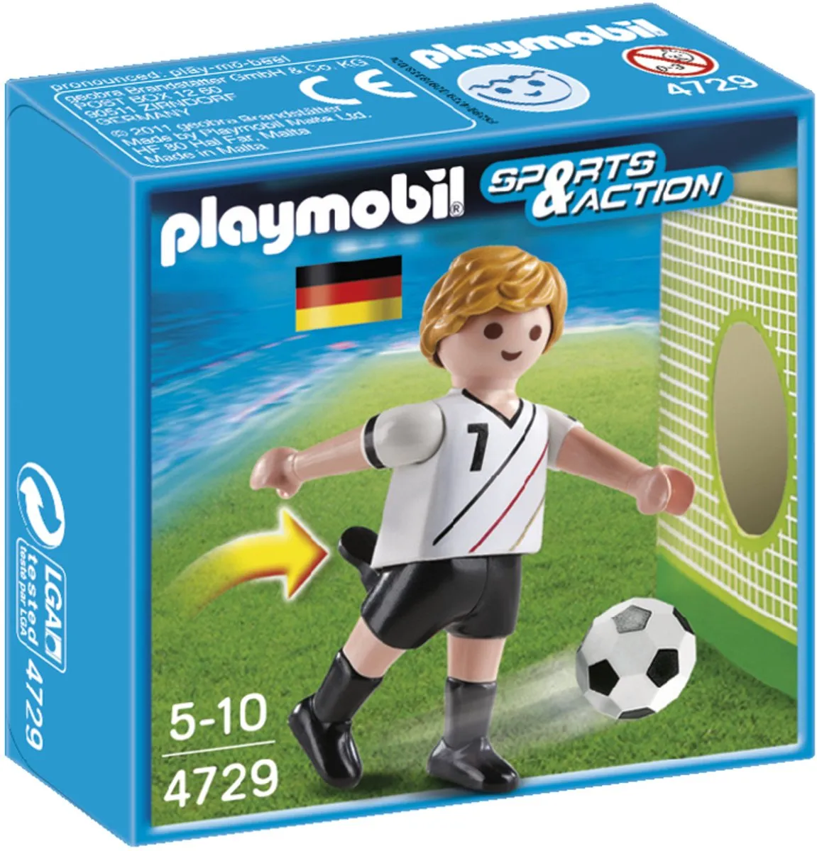 Playmobil Voetbalspeler Duitsland 4729 - Meerkleurig