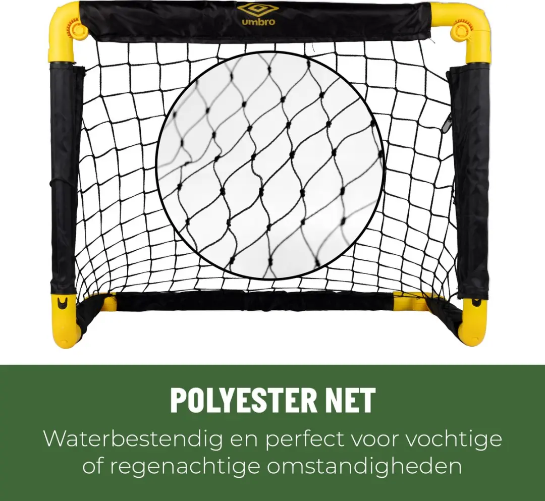 Umbro Voetbaldoel 50x44x44cm - Opvouwbaar - Zwart