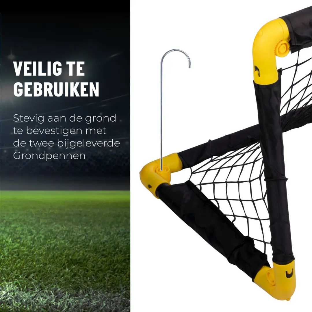 Umbro Voetbaldoel 50x44x44cm - Opvouwbaar - Zwart