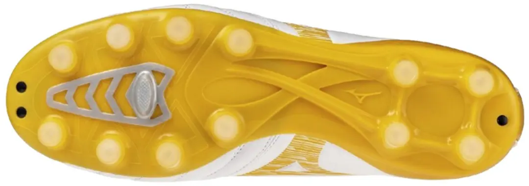 Mizuno Morelia Neo IV Pro Voetbalschoenen FG - 46 - Wit/MP Goud/Grijs