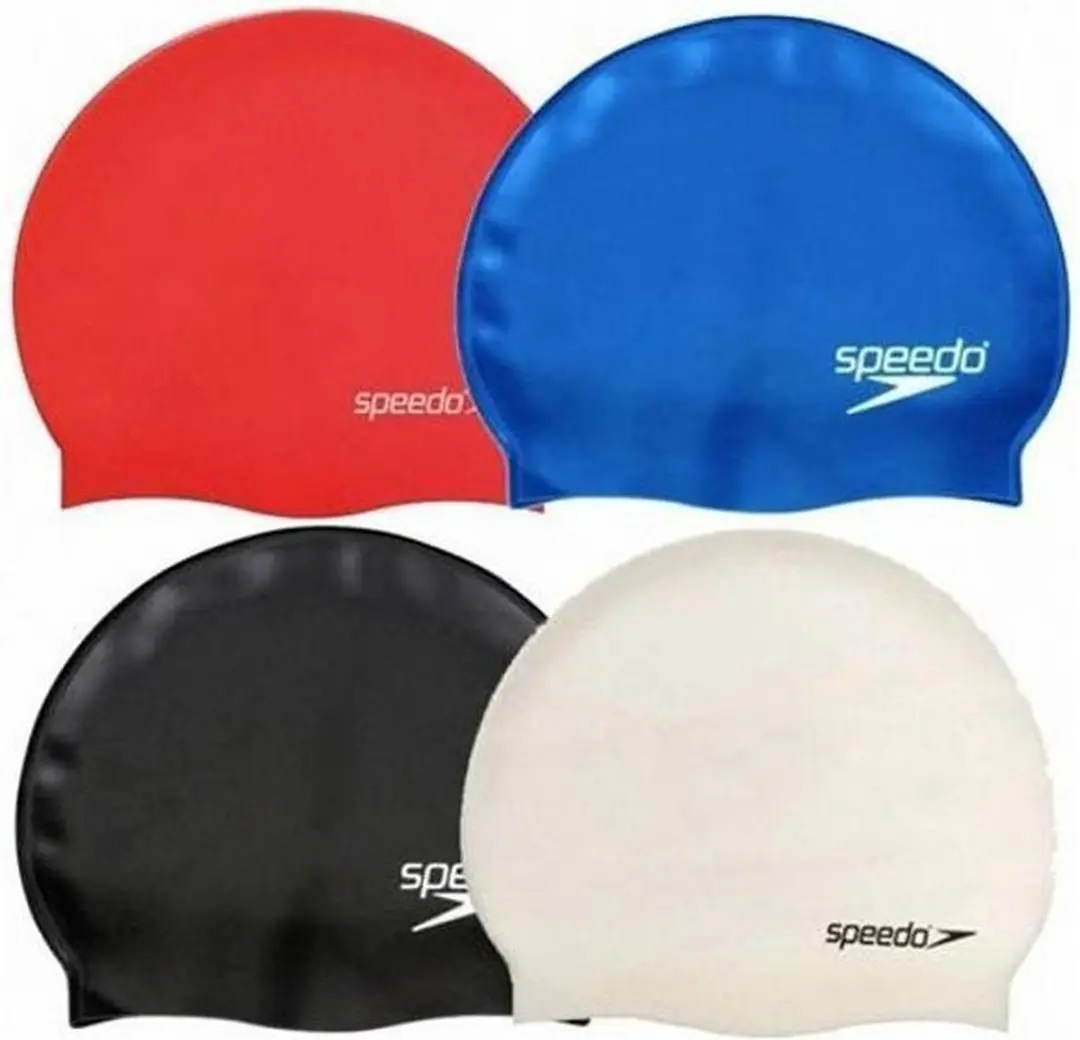 Speedo Plain Flat Silicone Badmuts Junior