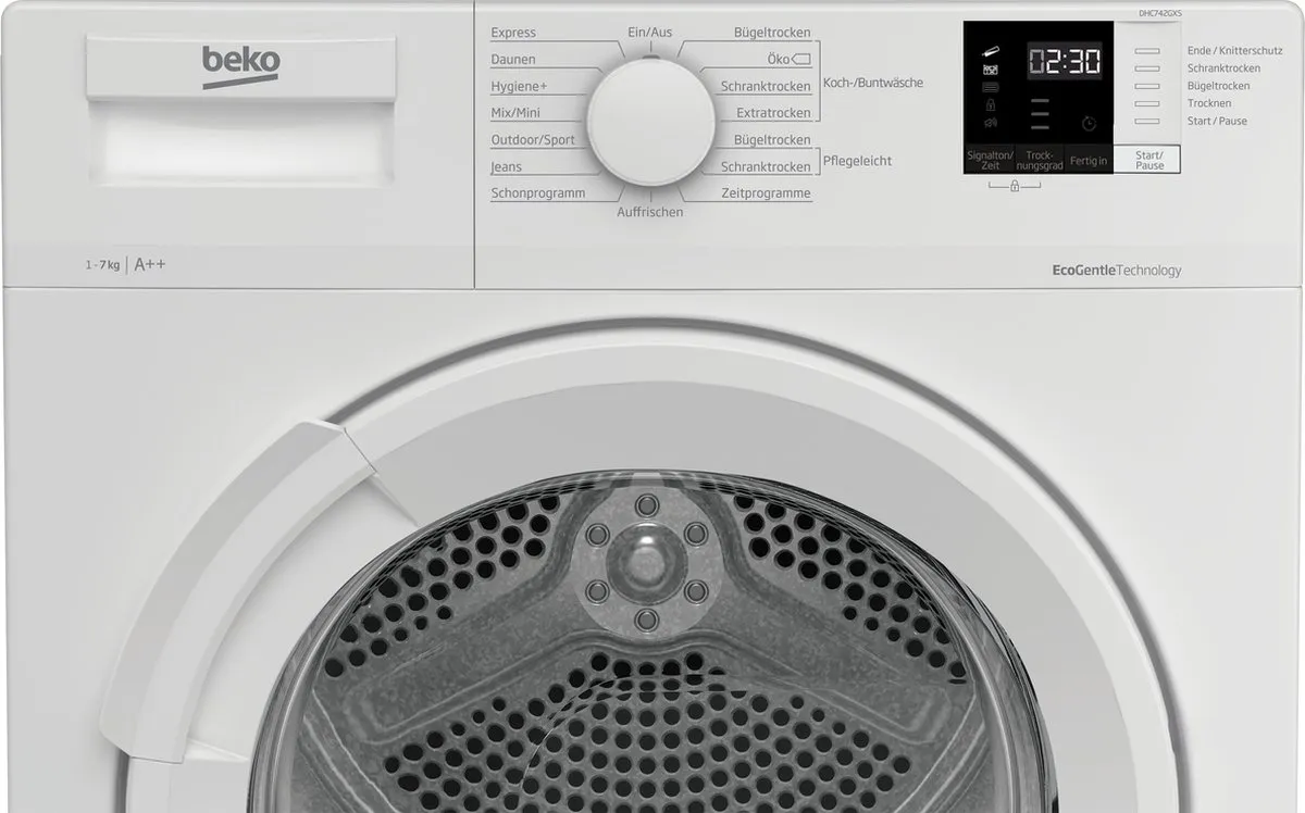 Beko DHC742GXS Wasdroger 7 kg - Wit