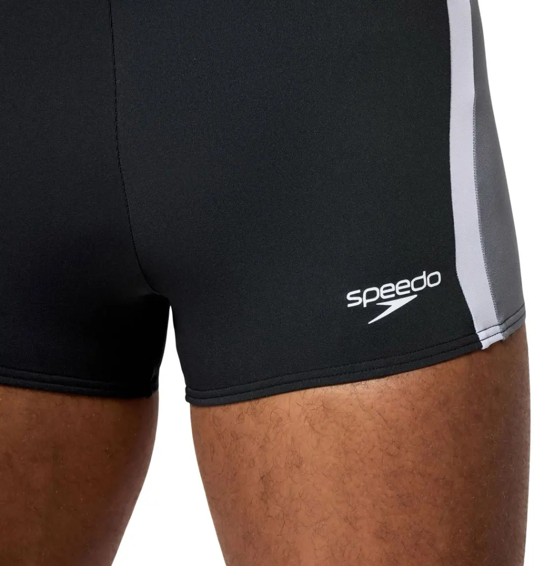 Speedo Solid Splice Aquashort Heren XXL - Zwart/Grijs