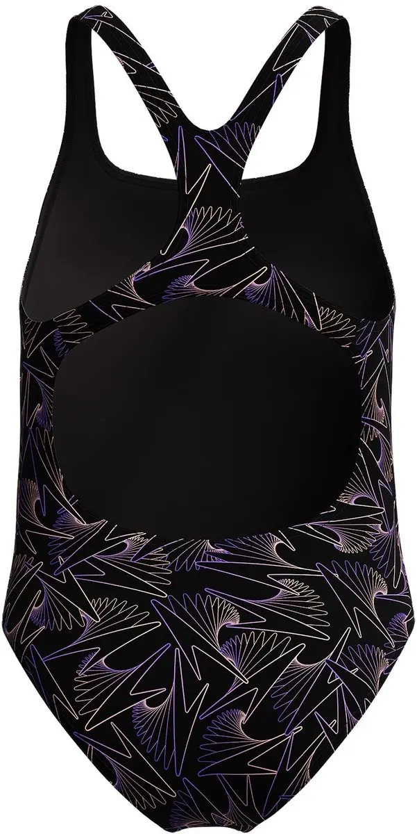 Speedo Hyper Boom Medalist Badpak - Meisjes 128 - Zwart/Paars