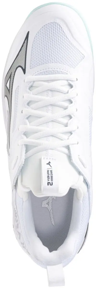 Mizuno Wave Panthera 2 Sportschoenen - Maat 42 - Wit/Lichtgroen/Zilver/Zwart