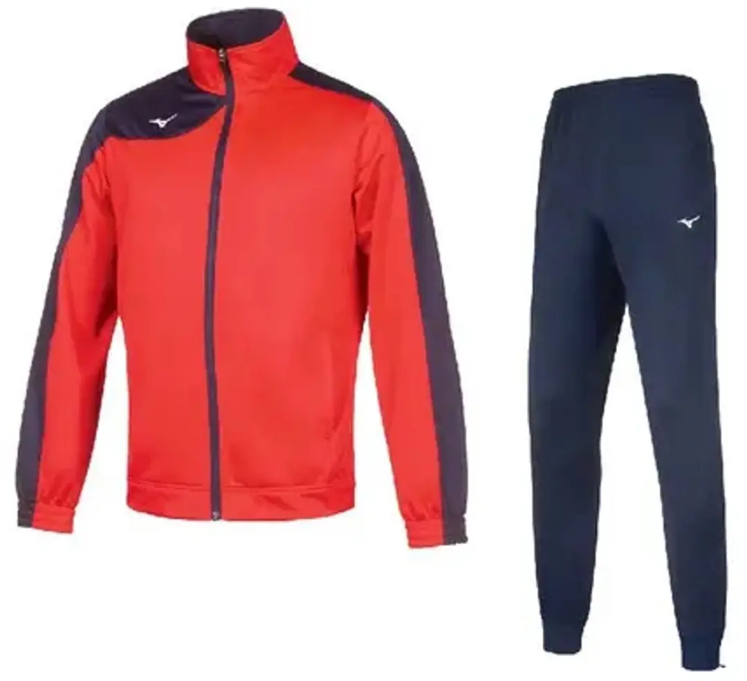 Mizuno Team Kobe Knitted Trainingspak M - Zwart/Zwaar Blauw