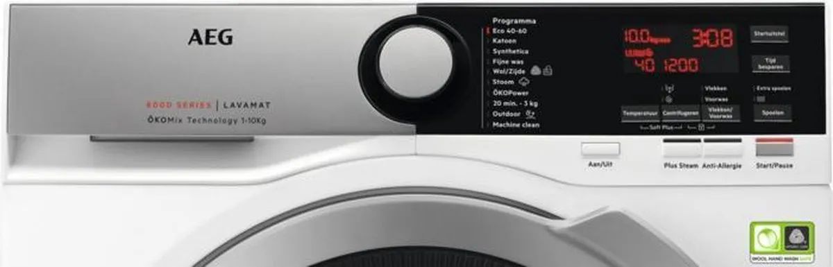 AEG ÖKOMix L8FENS104 Wasmachine 10kg - 1400 toeren - Grijs
