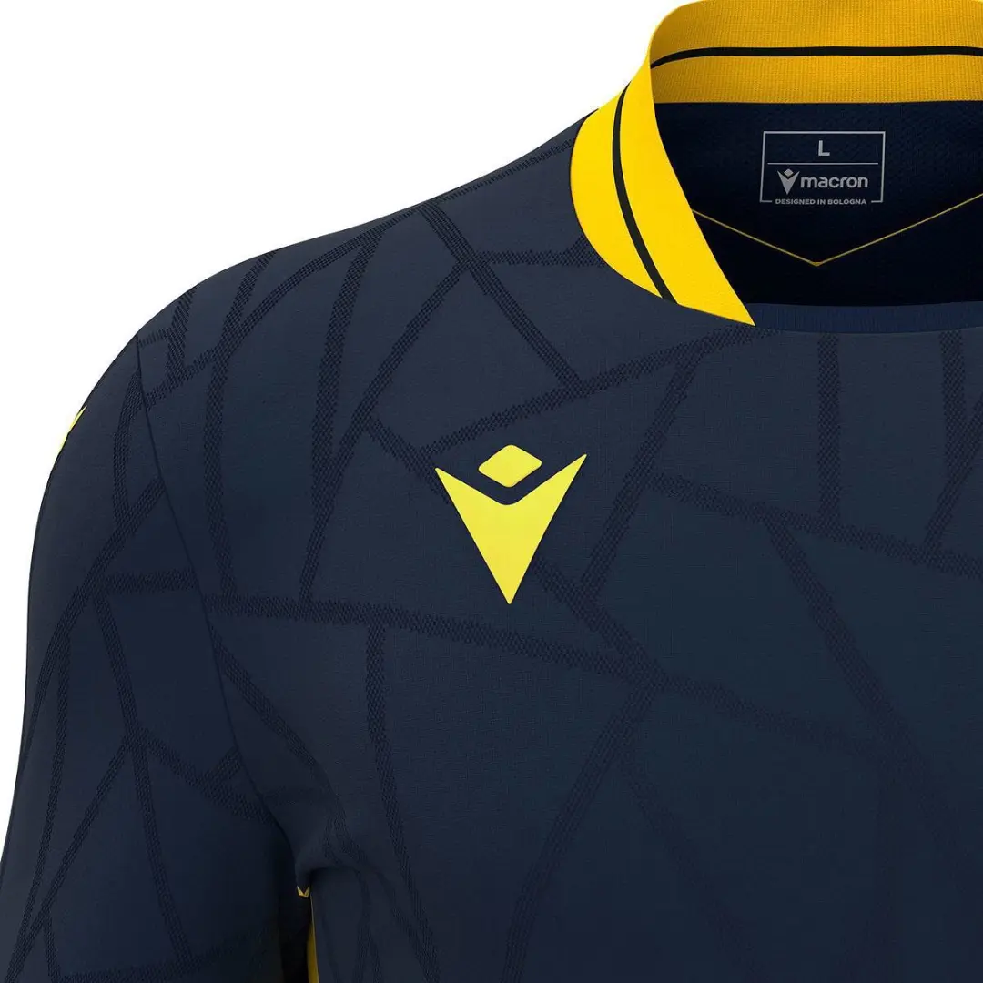 Macron Cerberus Shirt Heren Korte Mouw - XL - Marine