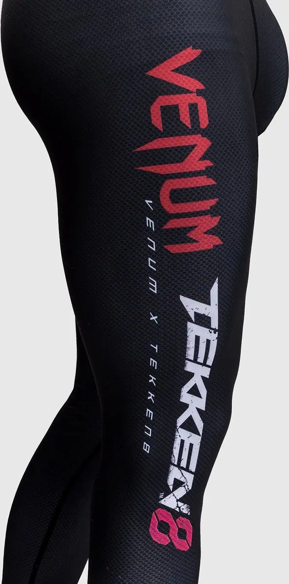 Venum Marshall Law Tekken 8 Sportlegging - L - Zwart/Rood/Goud