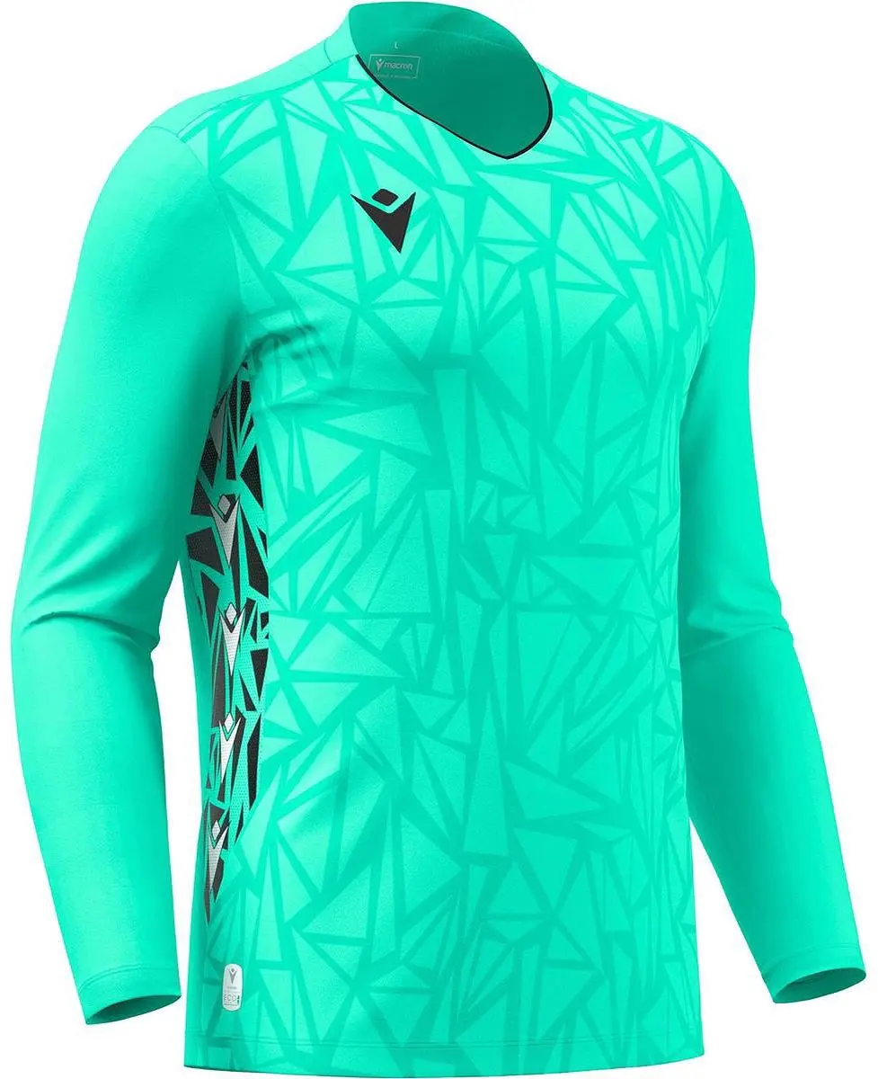 Macron Corvus Eco Keepershirt Kinderen - Lange mouw 122/128 - Turkoois/Zwart