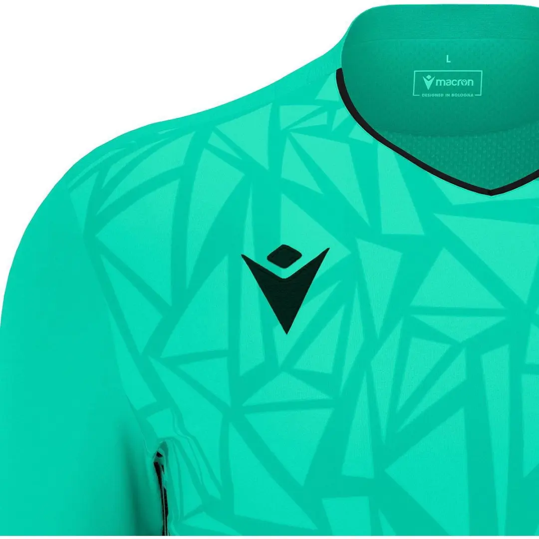 Macron Corvus Eco Keepershirt Kinderen - Lange mouw 122/128 - Turkoois/Zwart