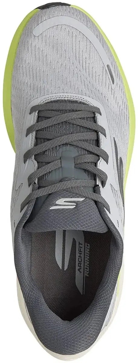 Skechers SKX Aero Pulse Hardloopschoenen - EU 45 - Grijs/Lime