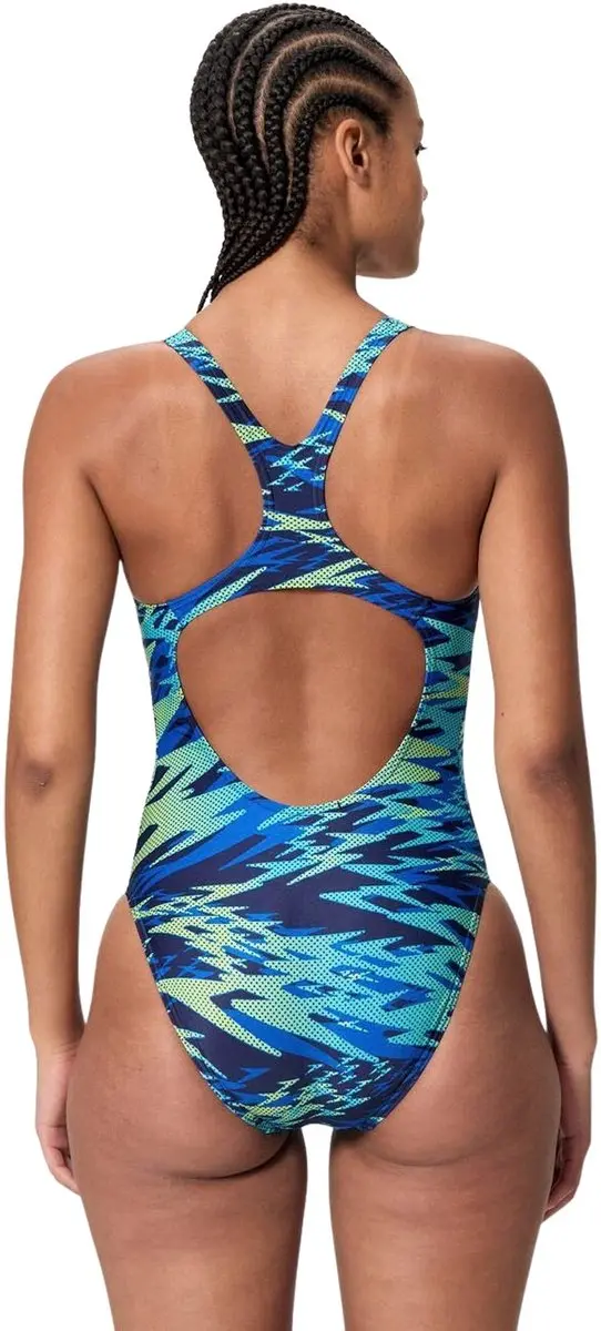 Speedo Hyperboom Medalist Badpak Dames 40 - Navy/Blauw/Lichtblauw