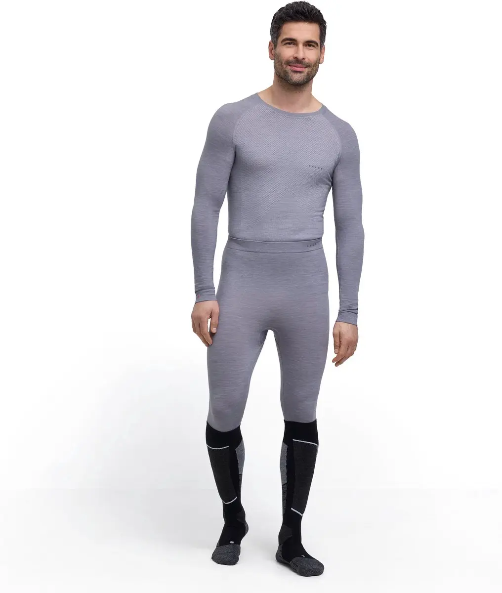Falke Wool-Tech Light 3/4 Ondergoed Heren - L - Grijs