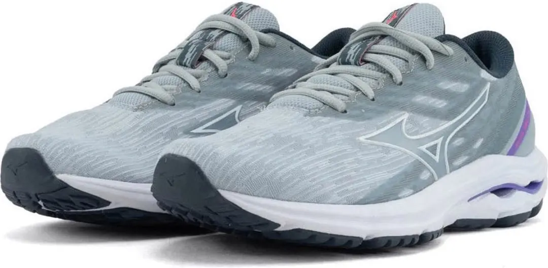 Mizuno Wave Equate 7 Sportschoenen Vrouwen - 38 - Grijs/Wit/Paars