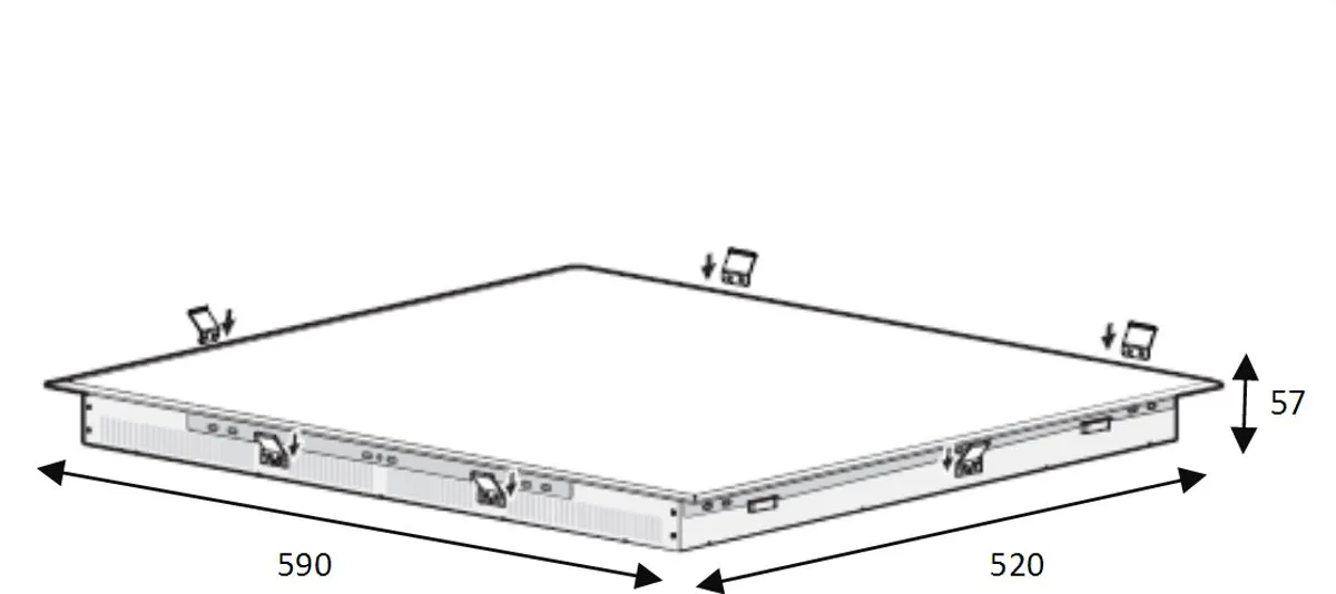 Samsung NZ63M3NM1BB Inductiekookplaat 3 Zones - Zwart - afbeelding 2 van 6