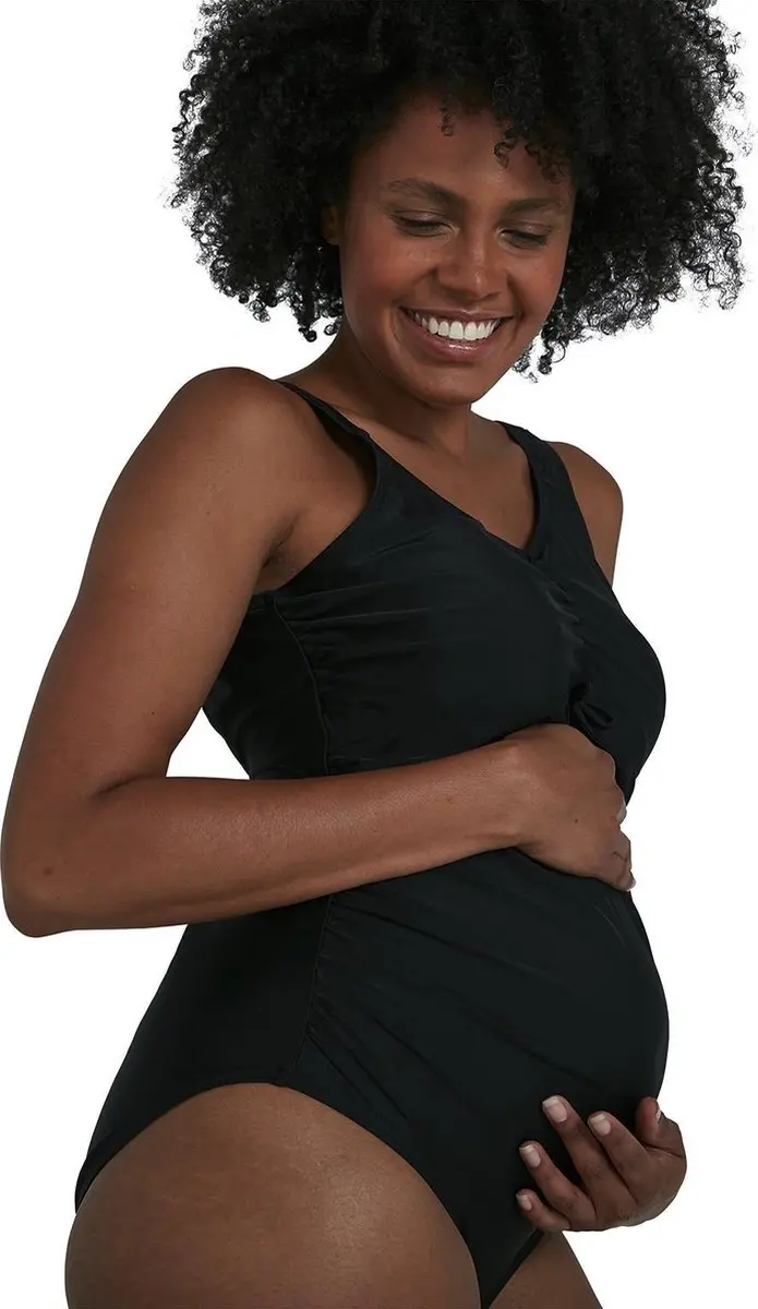 Speedo Essential U-Back Maternity Badpak - Maat M - Zwart