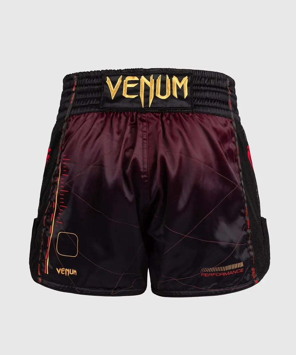 Venum Tactical XT Muay Thai Shorts XXL - Bordeaux/Zwart/Goud
