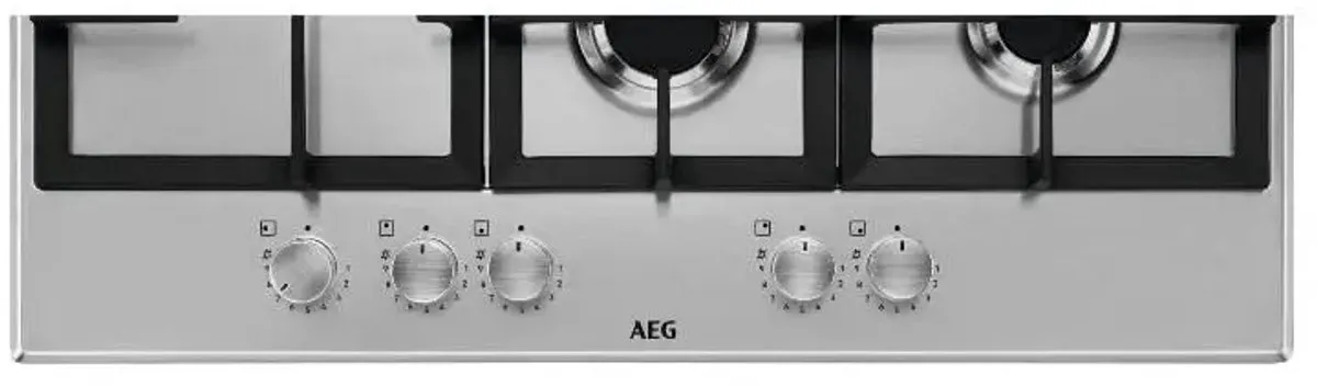 AEG HGB75520SM Inbouw Gaskookplaat 75cm - 5 Zones - Roestvrijstaal