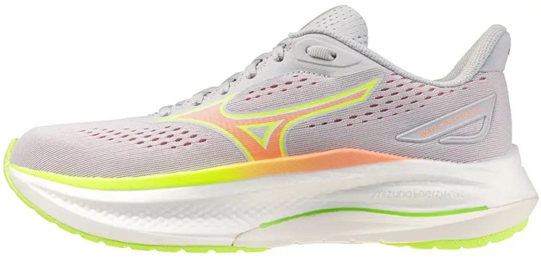 Mizuno Wave Inspire 22 Hardloopschoenen 38.5 - Weg - Cloudscape/Desert Flower/Lime