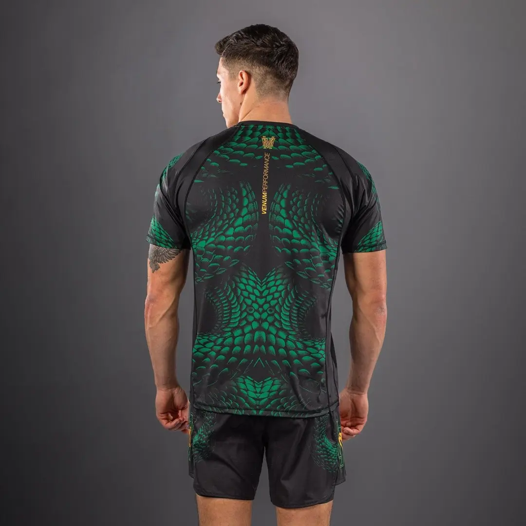 Venum Matupa Dry Tech T-Shirt - L - Zwart/Groen/Goud