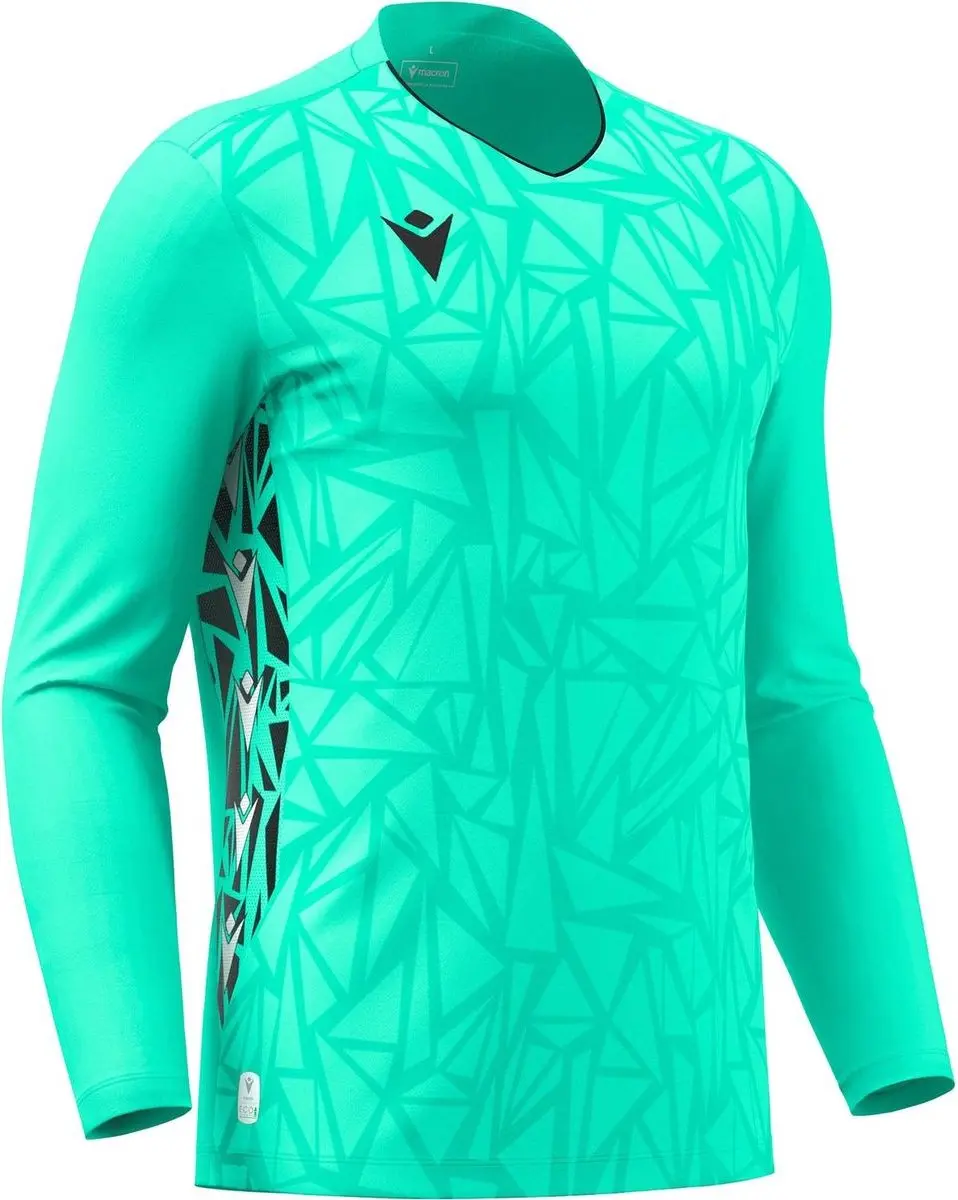 Macron Corvus Eco Keepershirt Heren - 3XL - Turkoois/Zwart