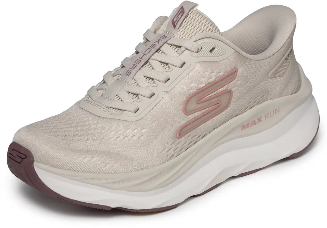 Skechers MAX RUN Dames Sportschoenen 37 - Naturel