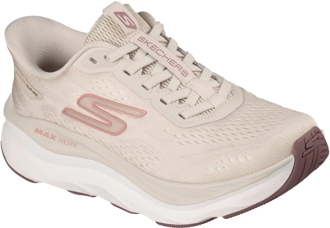Skechers MAX RUN Dames Sportschoenen 37 - Naturel